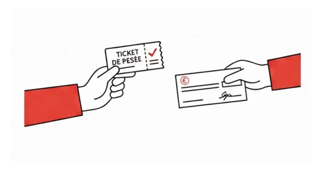 ticket de pesée metaux kilo metaux